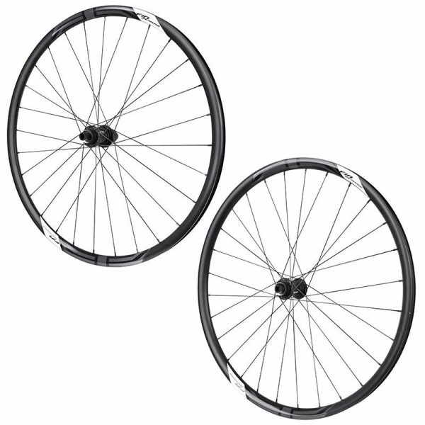 Roues Gravel Disque 700 Fir Galaxium Centerlock Noir Cassette Shimano Microspline 12V Axe Traversant 12-100 et 12-142 Hauteur-Profil 26 mm (Paire) - Tubeless Ready