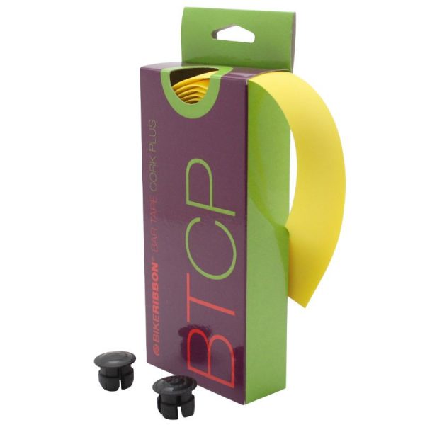 Ruban de Guidon - Cintre Bike Ribbon Cork Plus Jaune Sans Liege