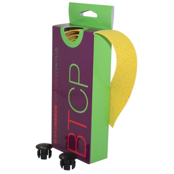 Ruban de Guidon - Cintre Bike Ribbon Cork Plus Jaune Avec Liege