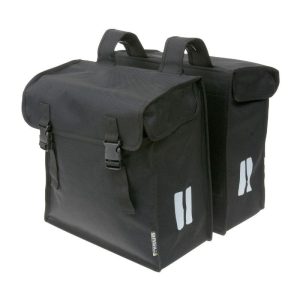 Sacoche Arriere Velo Double Basil Mara Xxl 47L Noir (45X16X36Cm)