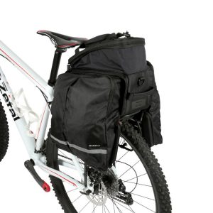 Sacoche Arriere Velo A Pont Zefal Z Traveler 80 Universel 32L Polyester Waterproof Noir (32X23X21,5Cm)