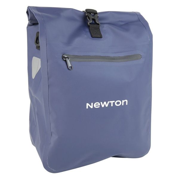 Sacoche Arriere Velo Laterale Sac Bandouliere Newton Bleu Droit-Gauche 20L Fixation A Crochet et Velcro Pour Porte Bagage