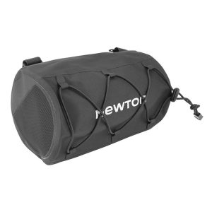 Sacoche de Cintre-Guidon Velo Newton Noir Etanche Fixation Auto-Agrippantes (L 220 X L 100 X H 100mm - 1.7Litres)