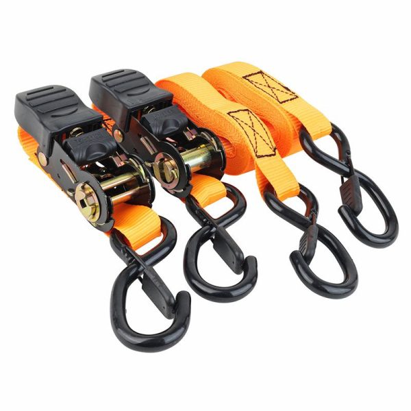Sangle A Cliquet Avec Crochet Gravity Largeur 25mm Longueur 4M Orange (Vendu A La Paire)