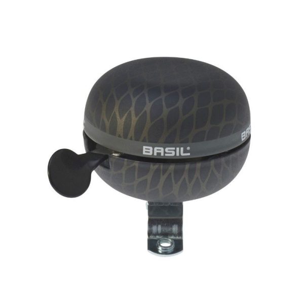 Sonnette Timbre Basil Noir Noir Metal Diam 60mm (Vendu A L'Unite) Fixation 22,2-25,4mm