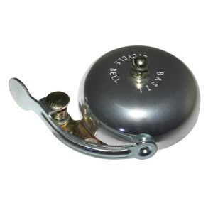 Sonnette Timbre Basil Velo - Trottinette Portland Colori Argent Diam 55mm Fixation 22,2-25,4mm (Vendu A L'Unite)