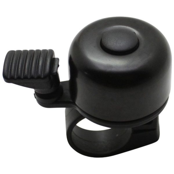 Sonnette Ping Gravity Essential Acier Noir 34mm Pour Cintre 22,2mm (Vendu A L'Unite)