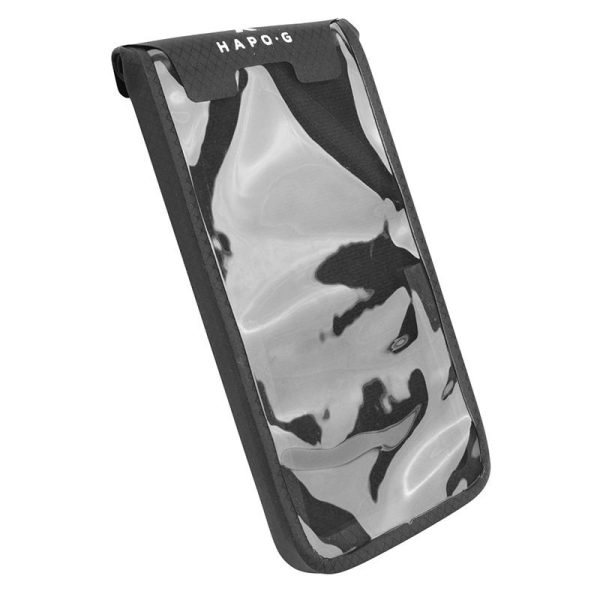 Support Smartphone-Telephone Hapo-G Etanche Tactile Noir Fixation Universelle Magnetique (De 5.4" À 6.7")