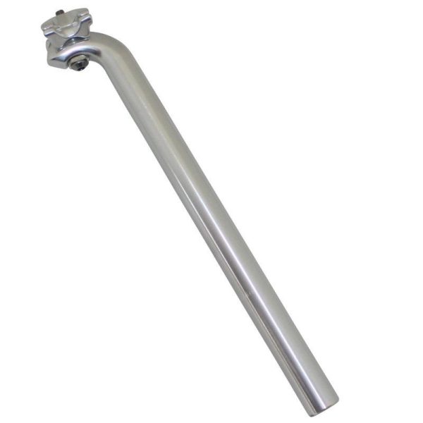 Tige de Selle VTT Newton Mono Alu Argent Diam 26,2 L350mm