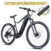Velo Electrique-VAE VTT 29 Leader Fox Kent 2025 Gris Mat 9V Moteur Central Bafang M510 36V 95Nm Batterie 20Ah (19