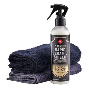 Protecteur Weldtite Velo Rapid Ceramic Shield Spray 250 ml Avec 2 Chiffons Microfibres (Livree En Boite)
