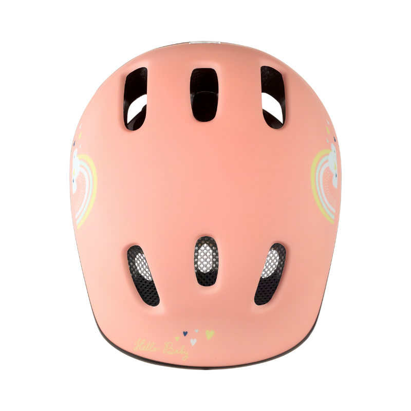 Casque Velo Enfant-Bebe Polisport Happy Rainbow Rose Taille 44-48Cm Avec Molette (Vendu Sur Carte) – Image 5