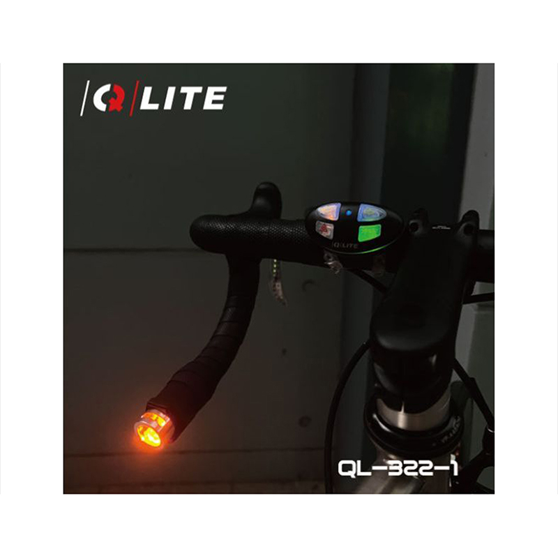 Eclairage Velo Kit Clignotant Direction Route Newton Usb 80 Lumens Sur Cintre-Rail de Selle Noir (Commande Au Cintre à Pile) – Image 4