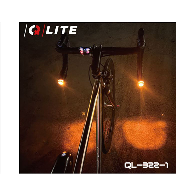Eclairage Velo Kit Clignotant Direction Route Newton Usb 80 Lumens Sur Cintre-Rail de Selle Noir (Commande Au Cintre à Pile) – Image 5