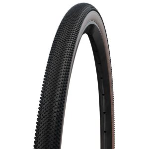 Pneu Gravel 700 X 40 Schwalbe G-One Allround Noir-Flanc Bronze Renfort Race Guard Tubeless Ready Ts (40-622) Compatible VAE