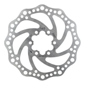 Disque de Frein Route - VTT 6 Trous Elvedes 140 Mm Argent (86 G)  -Epaisseur 1.8 Mm- Inclus Vis