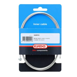 Cable de Frein VTT Elvedes Inox L2,00M (Vendu à L'Unite Sur Carte)