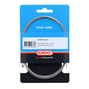 Cable de Dérailleur Elvedes Inox Slick D1.1 Mm L2,25M Compatible Shimano-Sram (Vendu à L'Unite Sur Carte)