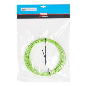 Gaine de Dérailleur Elvedes Vert 4,1 Mm (Rouleau de 10M) Avec Liner Anti-Friction (Vendu à L'Unite)