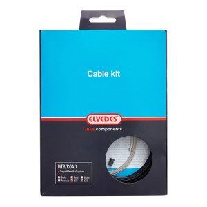 Transmission Dérailleur Elvedes Noir (Kit Transmission 1Cable-1 Gaine)