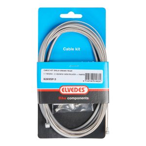 Kit Cable - Gaine de Frein à Tambour Elvedes Cable Inox - Gaine Noir 1700 Mm - 2350 Mm