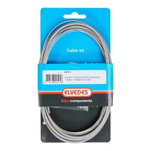 Transmission Pour Moyeu Nexus 3V. Elvedes Gaine 2,25M Gris - Cable 1,7M Inox Avec Embouts de Gaine (Vendu à L Unite)