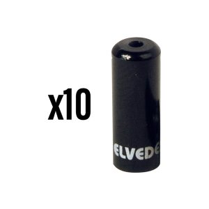 Embout de Gaine Dérailleur 4,3 Mm Alu Noir Etanche (Vendu Par 10) -Elvedes-