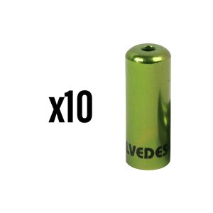 Embout de Gaine Dérailleur 4,3 Mm Alu Vert Etanche (Vendu Par 10) -Elvedes-