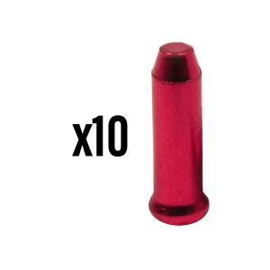 Embout de Cable Dérailleur-Frein Elvedes 2,3Mm Alu Rouge (Vendu Par 10)