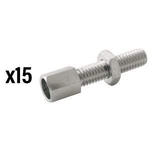 Vis Creuse Tendeur de Cable Velo M6 Laiton (Vendu Par 15) -Elvedes-