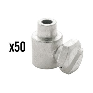 Serre Cable de Frein Diam 7 Mm - L 10 Mm Laiton (Vendu Par 50) -Elvedes-