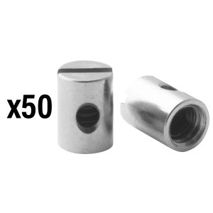 Serre Cable de Frein Diam 5 Mm - L 7 Mm Laiton (Vendu Par 50) -Elvedes-