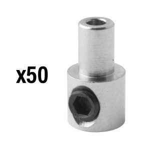 Serre Cable de Frein Diam 8 Mm - L 14 Mm Laiton (Vendu Par 50) -Elvedes-