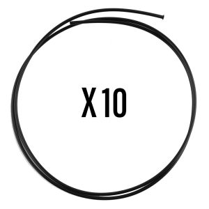 Liner Elvedes Noir Avec Trompette Pour Passage Integre des Cables de Frein Diam 2 - 2,5 Mm L 1000 Mm (Vendu Par 10)