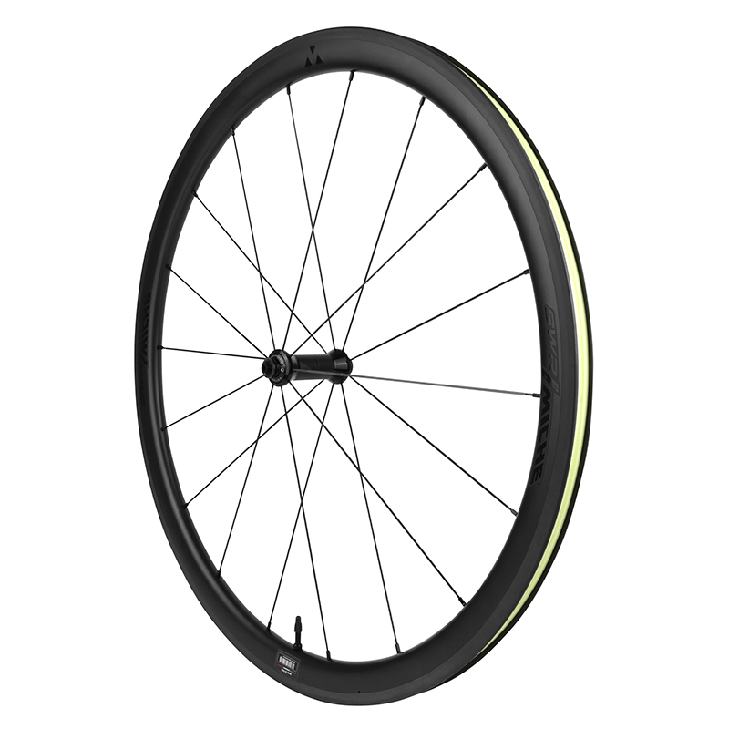 Roues Route Patin Blocage 700 Miche Swr38 Carbone Noir Cassette Shimano Sh 12-11-10V Hauteur-Profil 38 Mm (Paire) - Tubeless Ready – Image 2