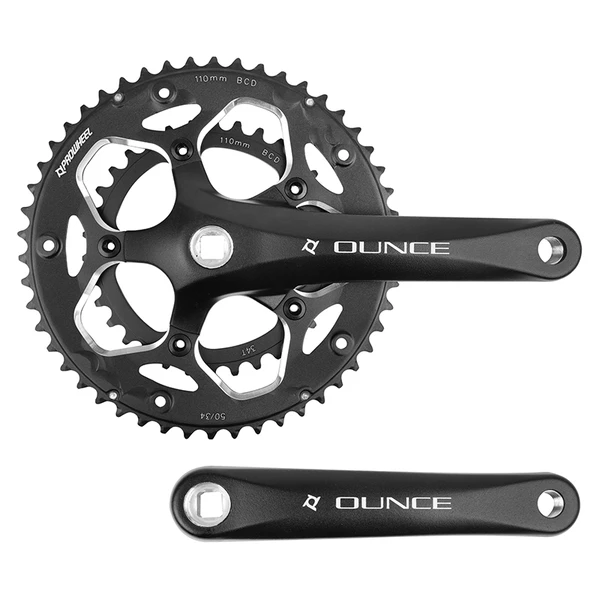 Pedalier Route 9-10V. Noir Compact 170Mm 34-50 -Selection P2R- (Boitier 110 Mm)