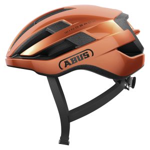Casque Velo Adulte Abus Urbain Wingback Goldfish Orange Brillant Taille M (54-58Cm) Reglage Molette