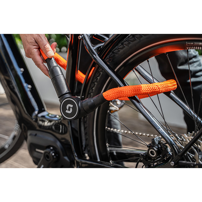 Antivol Velo Chaine Deverrouillage Par Smartphone Serea Swift Diam 6 Mm Longueur 100 Cm Orange (Technologie Nfc Fonctionne Sans Batterie) -Niveau Securite 9-15- – Image 6
