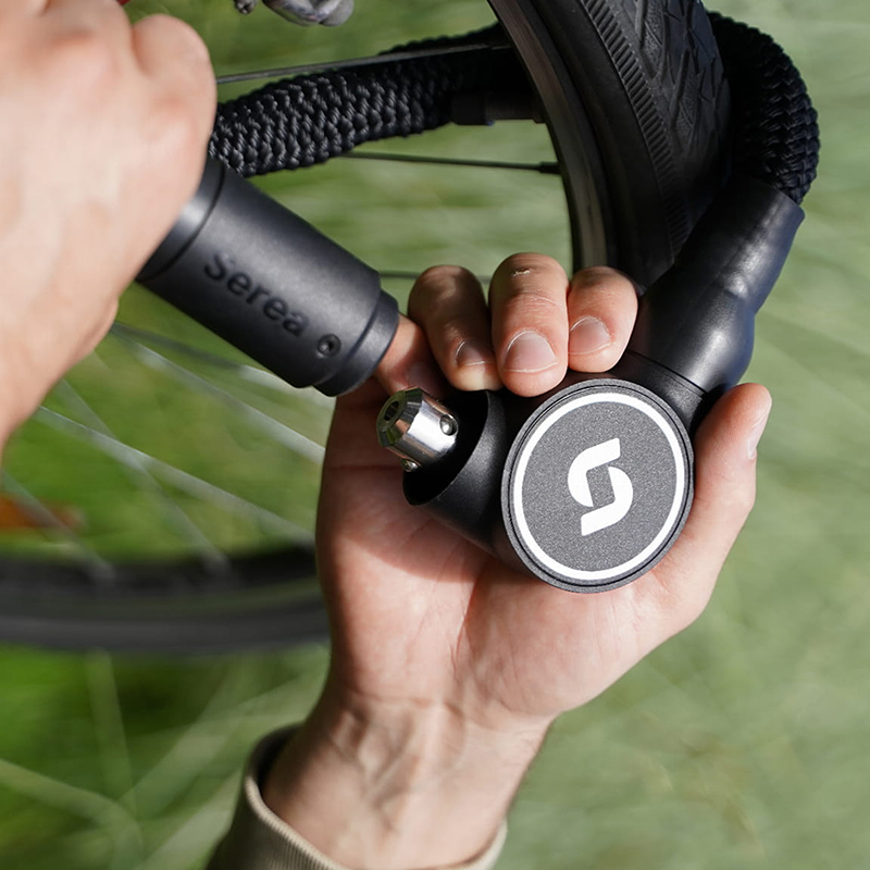 Antivol Velo Chaine Deverouillage Par Smartphone Serea Swift Diam 8 Mm Longueur 125 Cm Noir (Technologie Nfc Fonctionne Sans Batterie) -Niveau Securite 9-15- – Image 3