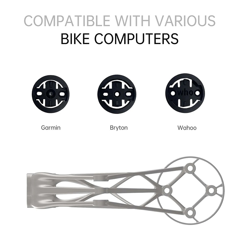 Support Gps - Compteur 3D Titane Fixation Pour Cintre Giant Generation 10 Tcr Specific Compatible Garmin 1050 17.9 G (Livre Avec Support Garmin, Bryton, Wahoo) -Newton- – Image 4