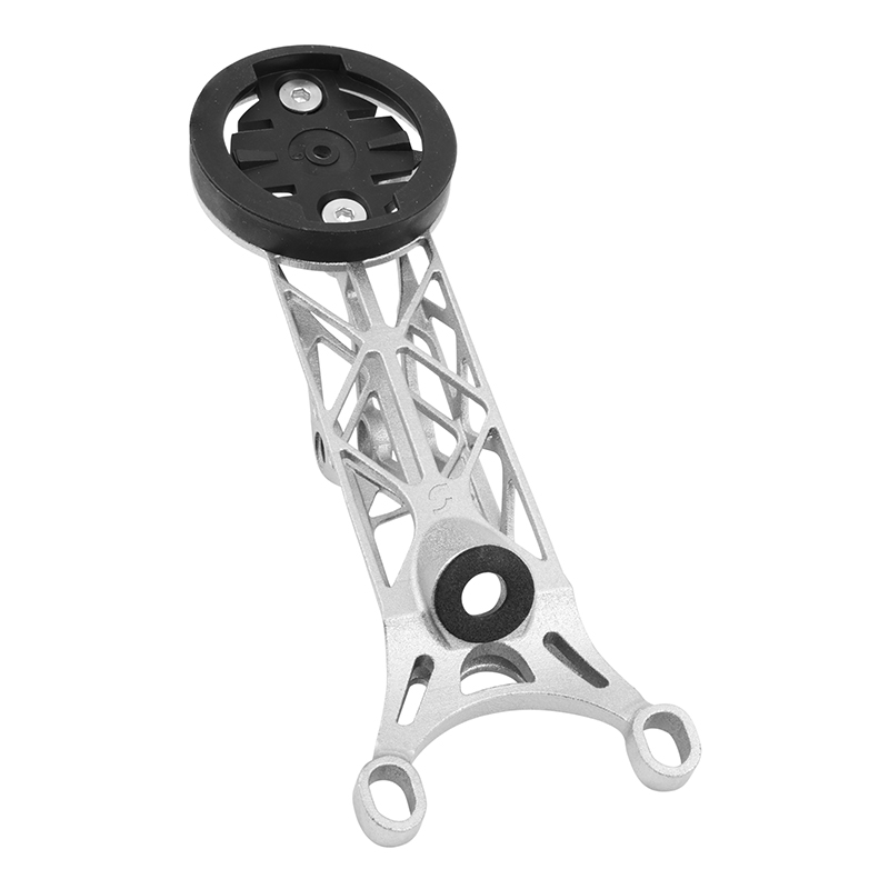 Support Gps - Compteur 3D Titane Fixation Pour Cintre Big Rock Generation 2 Compatible Garmin 1050 12.5 G (Livre Avec Support Garmin, Bryton, Wahoo) -Newton-