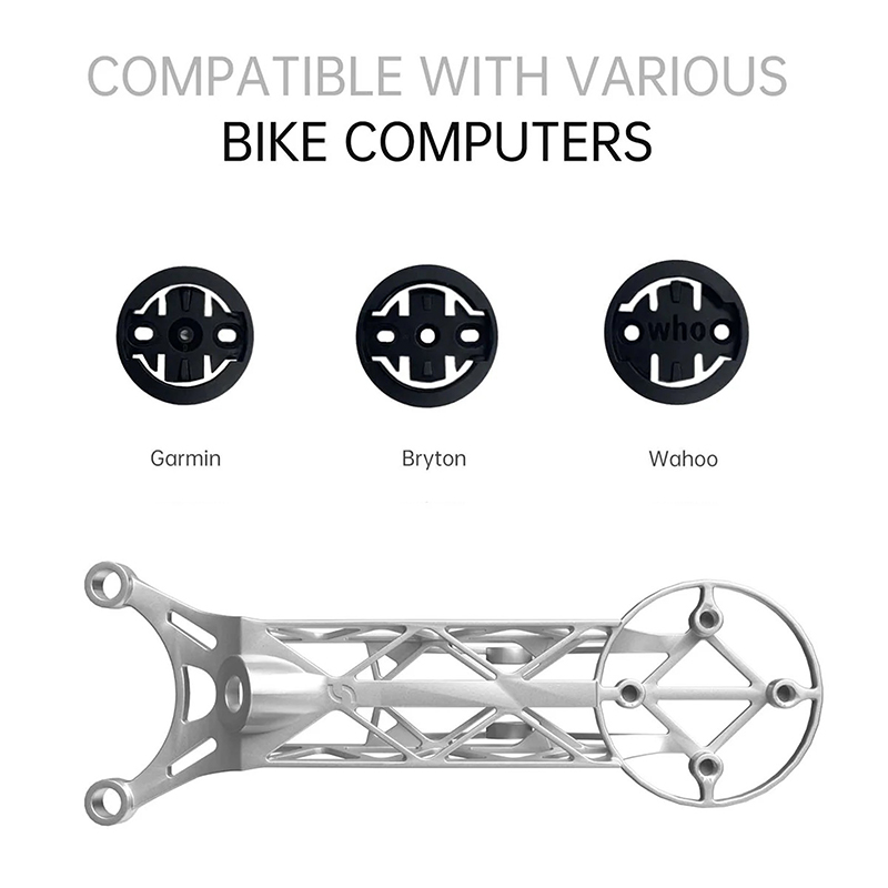 Support Gps - Compteur 3D Titane Fixation Pour Cintre Big Rock Generation 2 Compatible Garmin 1050 12.5 G (Livre Avec Support Garmin, Bryton, Wahoo) -Newton- – Image 4