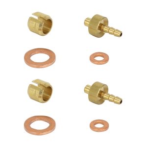 Raccord Durite Frein Elvedes Olive, Insert - Pin Et Joint Compatible Hope (Paire Olive-Insert-Joint)