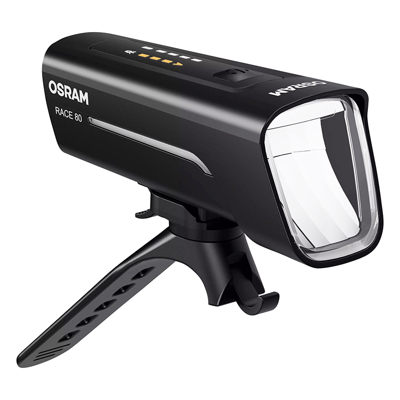 Eclairage Velo Usb Kit Osram Race 80 Lux Noir Fonction Eclairage Automatique- Feu Stop (Autonomie Mode 100% 4H) (Avant+Arriere) -Homologation Stvzo – Image 4