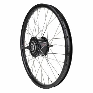 Roue VTT - Cargo - VAE - E-Bike - Longtail 20" Er20 Arriere Noir Double Paroi Moyeu Nexus 5V Frein Centerlock 36 Rayons Inox (J.40625)