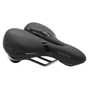 Selle Royal Respiro-Stracciatella Loisir Gel Confort Max Relaxed Avec Protection Laterale Et Elastomere Noir 256X227Mm 771G