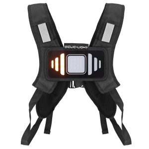 Veste-Gilet Clic-Light V2 Avec Signalisation Integree Leds Adaptatives Avec Indicateur Direction-Indicateur de Freinage Et Telecommande Cintre Sans Fil (Dispositif D'Eclairage de Securite)