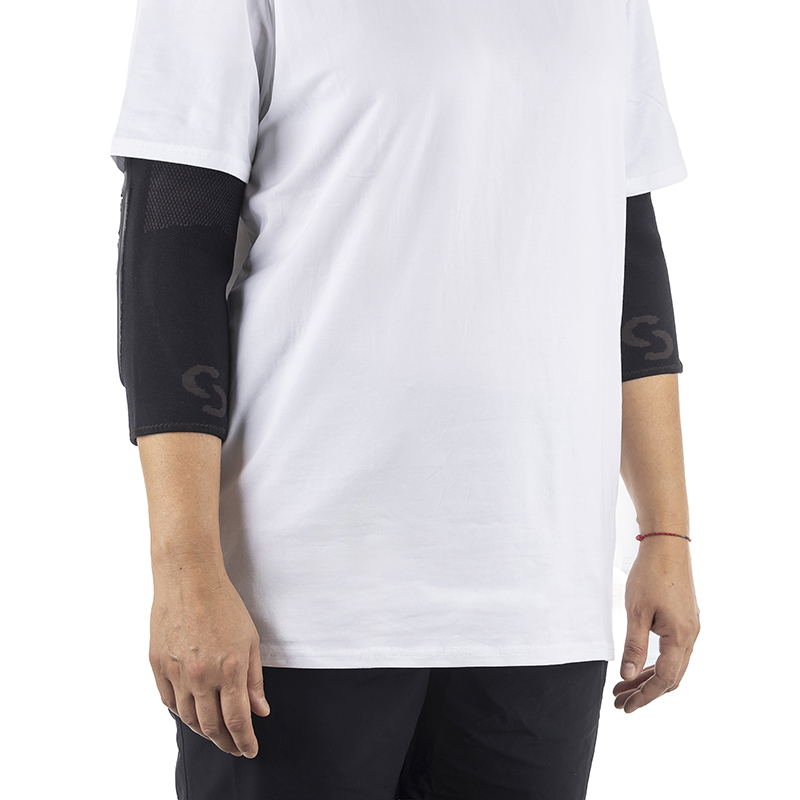 Protection Coudieres VTT Seryt Flow Alps Antibacterien, Antiderapante, Sans Couture Noir M (Vendu à La Paire) 250 G -Ce En 1621.1 Niveau 2- – Image 4