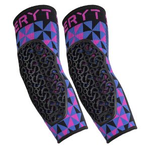 Protection Coudieres VTT Seryt Flow Arlecchino Antibacterien, Antiderapante, Sans Couture Rose-Bleu L-Xl (Vendu à La Paire) 250 G -Ce En 1621.1 Niveau 2-