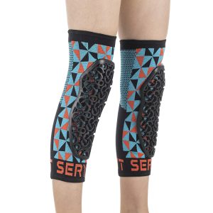 Protection Genouilleres VTT Seryt Enfant - Junior Flow Arlecchino Antibacterien, Antiderapante, Sans Couture Bleu-Vert  S-M (Vendu à La Paire) 300 G -Ce En 1621.1 Niveau 2-